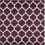 Rug Unique Loom Trellis Dark Purple Square 6' 0 x 6' 0