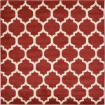 Rug Unique Loom Trellis Red Square 6' 0 x 6' 0