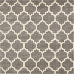 Rug Unique Loom Trellis Gray Square 6' 0 x 6' 0