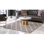 Rug Unique Loom Trellis Gray Square 6' 0 x 6' 0