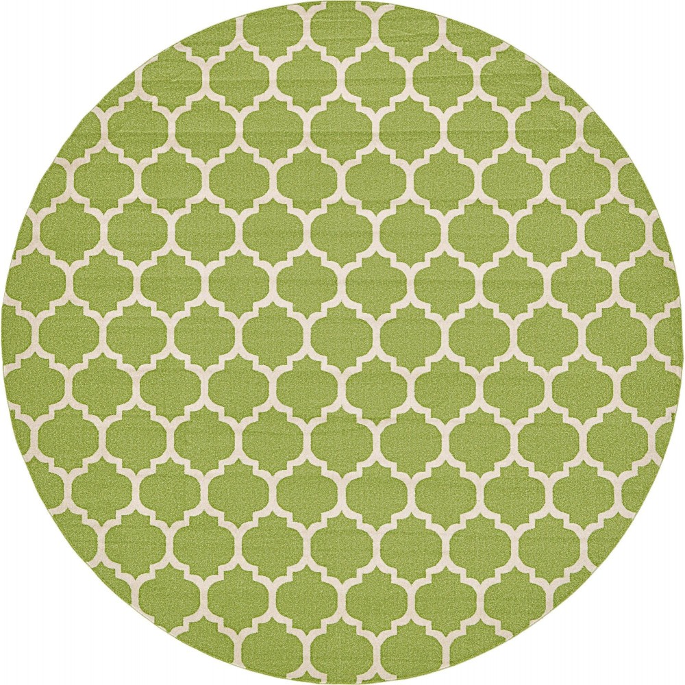 Rug Unique Loom Trellis Green Round 12' 2 x 12' 2