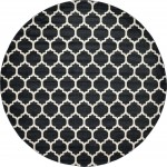 Rug Unique Loom Trellis Black Round 12' 2 x 12' 2
