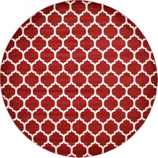 Rug Unique Loom Trellis Red Round 12' 2 x 12' 2