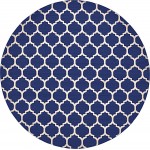 Rug Unique Loom Trellis Navy Blue Round 12' 2 x 12' 2