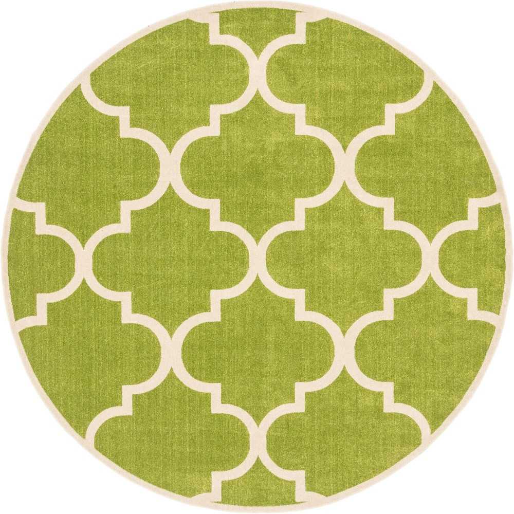Rug Unique Loom Trellis Green Round 10' 0 x 10' 0 Rug Unique Loom Trellis Green Round 10' 0 x 10' 0