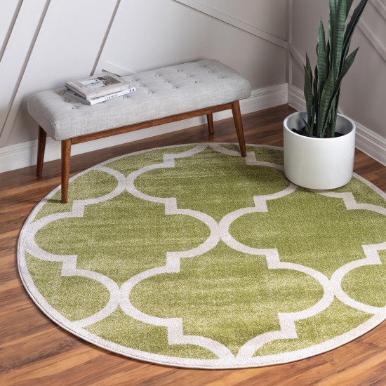 Rug Unique Loom Trellis Green Round 10' 0 x 10' 0