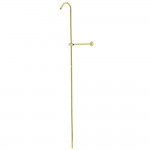 Kingston Brass Vintage Shower Riser Only With Wall Support, Polished Brass