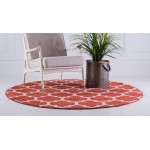 Rug Unique Loom Trellis Terracotta Round 10' 0 x 10' 0