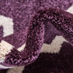 Rug Unique Loom Trellis Dark Purple Round 10' 0 x 10' 0