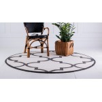 Rug Unique Loom Trellis Beige Round 8' 0 x 8' 0