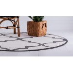 Rug Unique Loom Trellis Beige Round 8' 0 x 8' 0