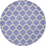 Rug Unique Loom Trellis Blue Round 8' 0 x 8' 0