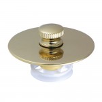 Kingston Brass Quick Cover-Up Tub Stopper, Polished Brass