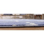 Rug Unique Loom Trellis Blue Round 8' 0 x 8' 0