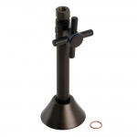 Kingston Brass Concord 1/2" Sweat x 3/8" O.D. Comp Straight Shut Off Valve with 5" Extension, Oil Rubbed Bronze