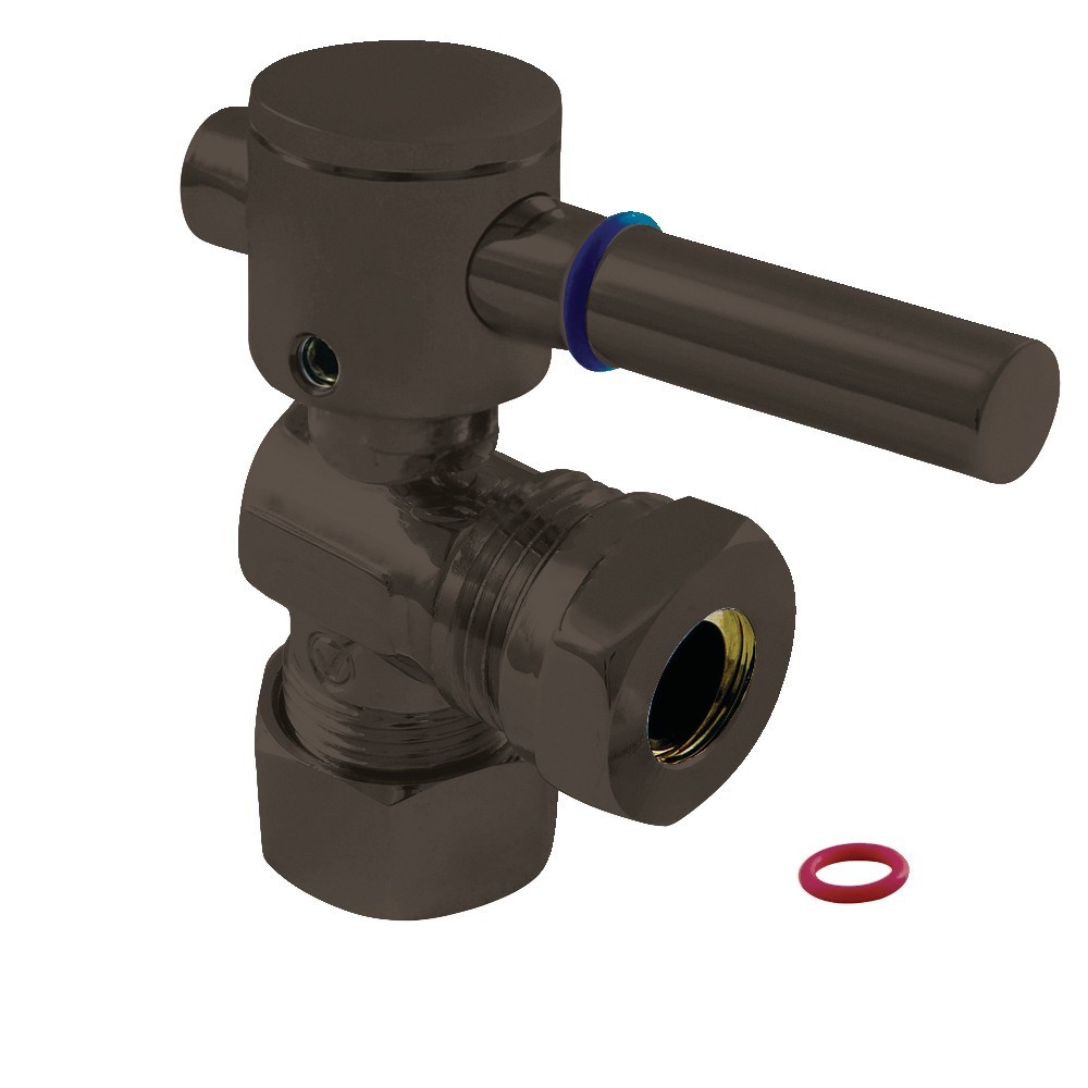Fauceture 5/8" O.D. Compression, 1/2" or 7/16"" Slip Joint Angle Valve, Oil Rubbed Bronze