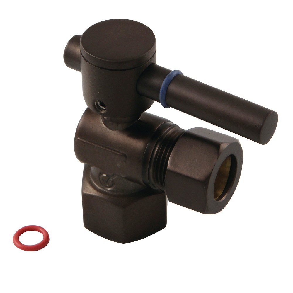 Fauceture 1/2" IPS, 1/2" O.D. Compression Angle Valve, Oil Rubbed Bronze