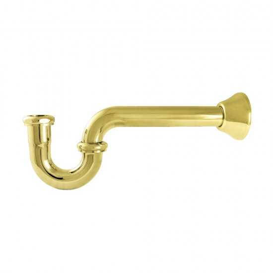 Kingston Brass P-Trap, 1-1/4 Inch, Polished Brass