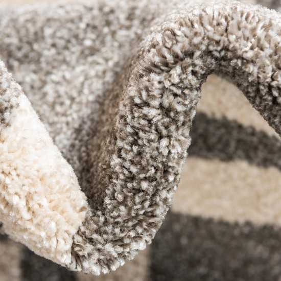 Rug Unique Loom Trellis Gray Round 6' 0 x 6' 0