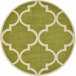 Rug Unique Loom Trellis Green Round 6' 0 x 6' 0