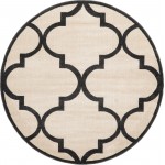 Rug Unique Loom Trellis Beige Round 6' 0 x 6' 0