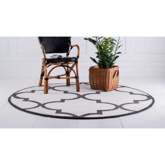 Rug Unique Loom Trellis Beige Round 6' 0 x 6' 0