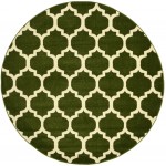 Rug Unique Loom Trellis Dark Green Round 6' 0 x 6' 0