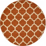 Rug Unique Loom Trellis Terracotta Round 6' 0 x 6' 0