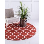 Rug Unique Loom Trellis Terracotta Round 6' 0 x 6' 0