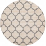 Rug Unique Loom Trellis Beige/Gray Round 6' 0 x 6' 0