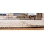 Rug Unique Loom Trellis Beige/Light Brown Round 6' 0 x 6' 0