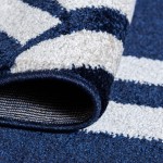 Rug Unique Loom Trellis Navy Blue Round 3' 3 x 3' 3