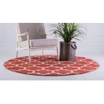 Rug Unique Loom Trellis Terracotta Round 3' 3 x 3' 3