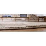 Rug Unique Loom Trellis Light Brown Round 3' 3 x 3' 3