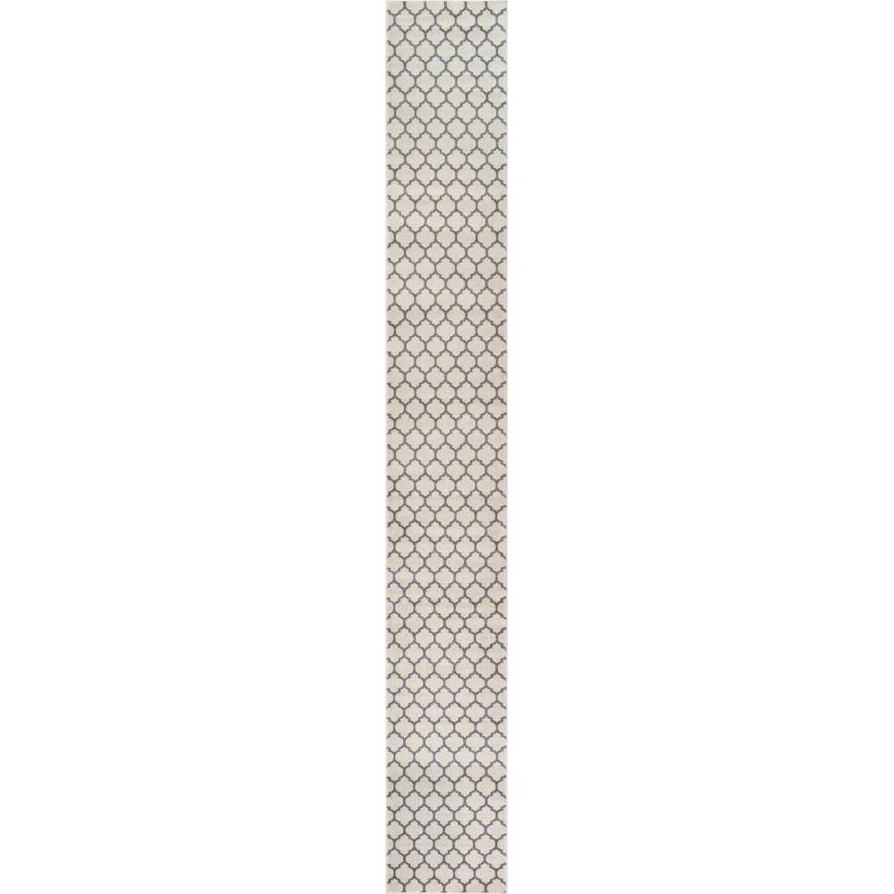 Rug Unique Loom Trellis Beige/Gray Runner 2' 7 x 19' 8 Rug Unique Loom Trellis Beige/Gray Runner 2' 7 x 19' 8