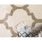 Rug Unique Loom Trellis Beige/Light Brown Runner 2' 7 x 19' 8