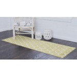 Rug Unique Loom Trellis Green Runner 2' 7 x 16' 5