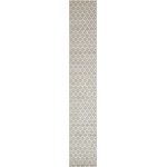 Rug Unique Loom Trellis Light Gray Runner 2' 7 x 16' 5