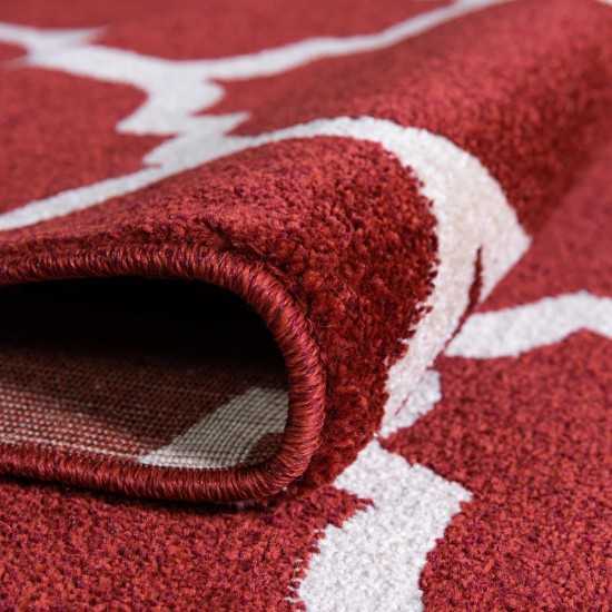 Rug Unique Loom Trellis Red Runner 2' 7 x 16' 5