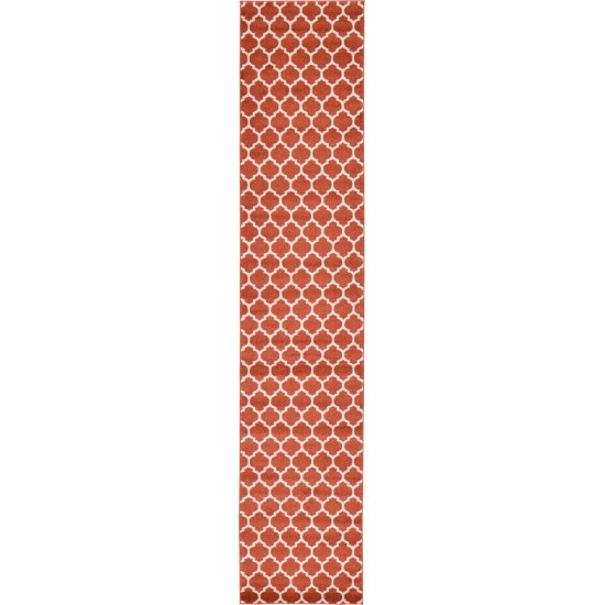 Rug Unique Loom Trellis Terracotta Runner 2' 7 x 13' 0