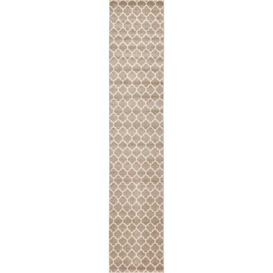 Rug Unique Loom Trellis Light Brown Runner 2' 7 x 13' 0