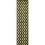 Rug Unique Loom Trellis Dark Green Runner 2' 7 x 10' 0