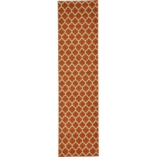 Rug Unique Loom Trellis Terracotta Runner 2' 7 x 10' 0