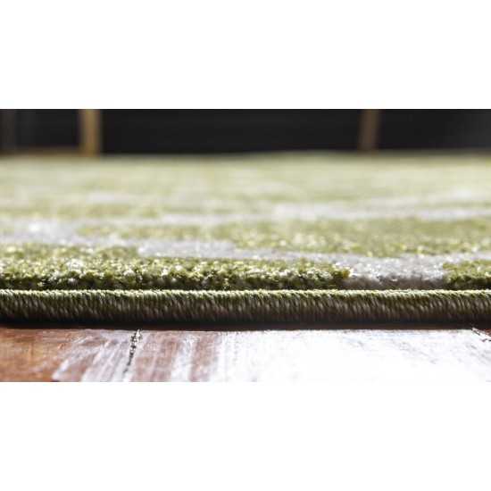 Rug Unique Loom Trellis Green Runner 2' 7 x 10' 0