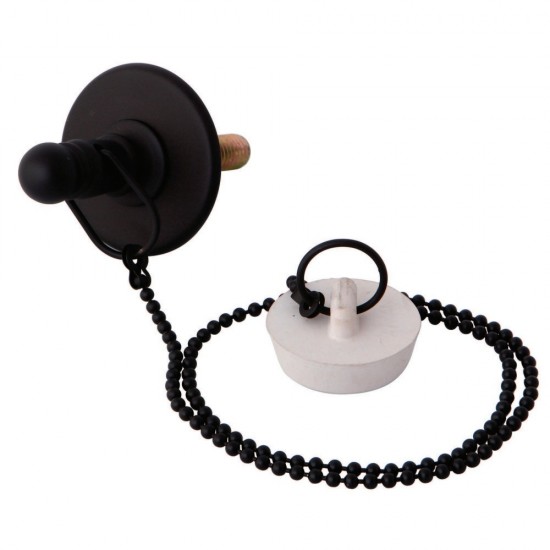 Kingston Brass Rubber Stopper Chain and Attachment for CC1005, Oil Rubbed Bronze