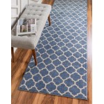 Rug Unique Loom Trellis Blue Runner 2' 7 x 10' 0