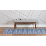 Rug Unique Loom Trellis Blue Runner 2' 7 x 10' 0