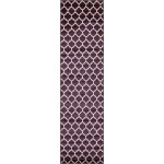 Rug Unique Loom Trellis Dark Purple Runner 2' 7 x 10' 0