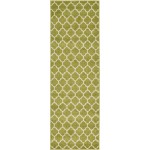 Rug Unique Loom Trellis Green Runner 2' 7 x 8' 0