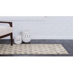 Rug Unique Loom Trellis Light Gray Runner 2' 7 x 8' 0